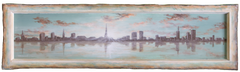 Skyline Phantasiestadt, Gemälde