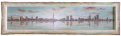 Skyline Phantasiestadt, Gemälde